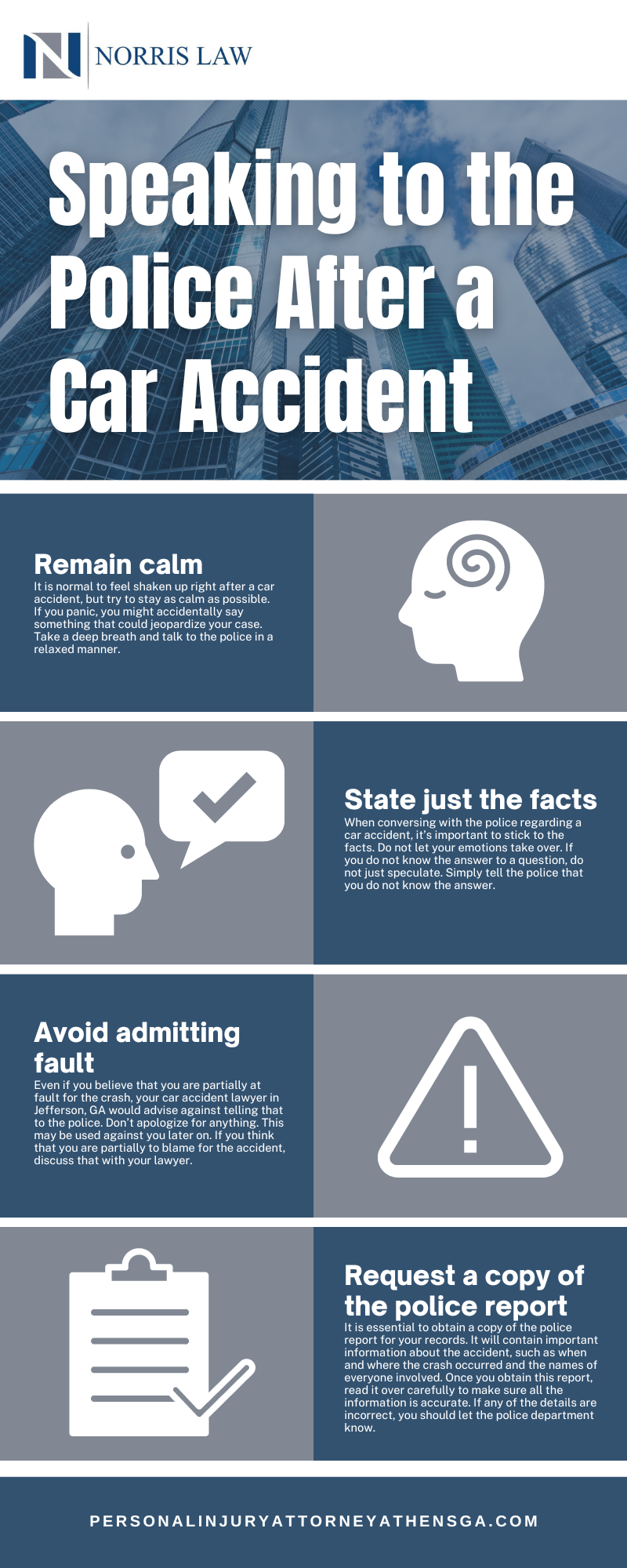 Speaking To The Police After A Car Accident Infographic