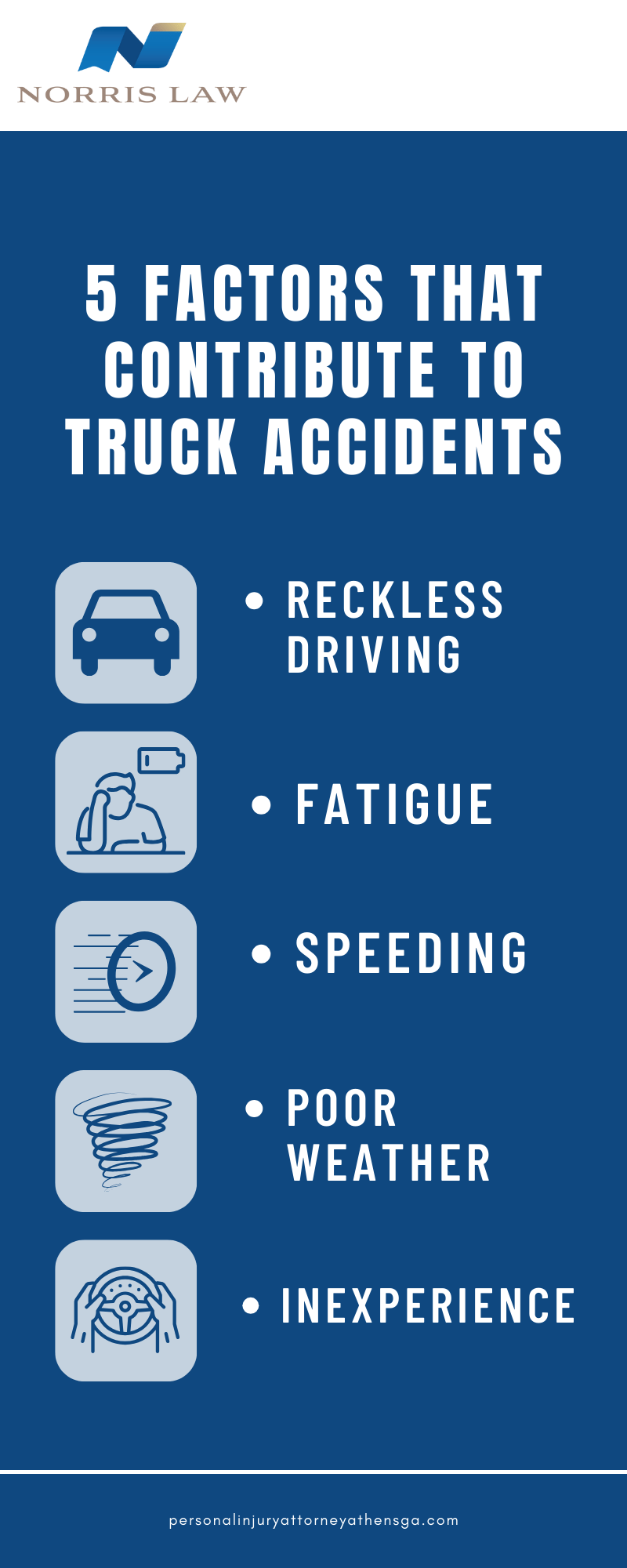 5 Factors That Contribute To Truck Accidents Infographic