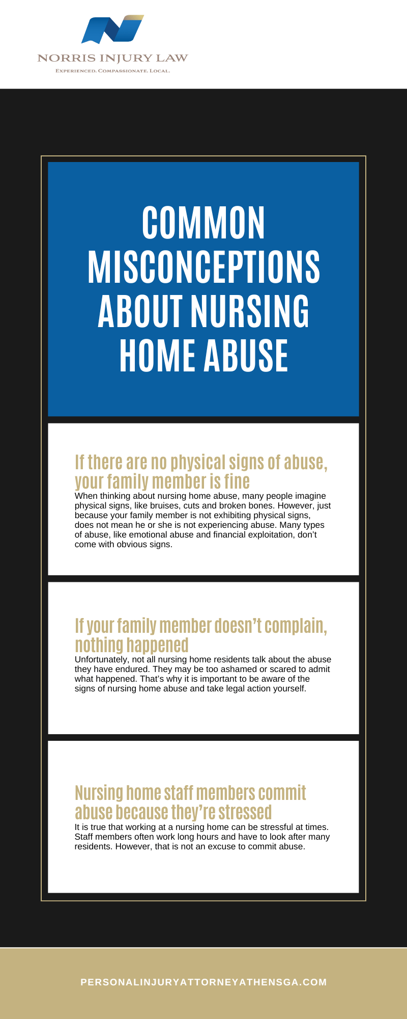 Common Misconceptions About Nursing Home Abuse  Infographic